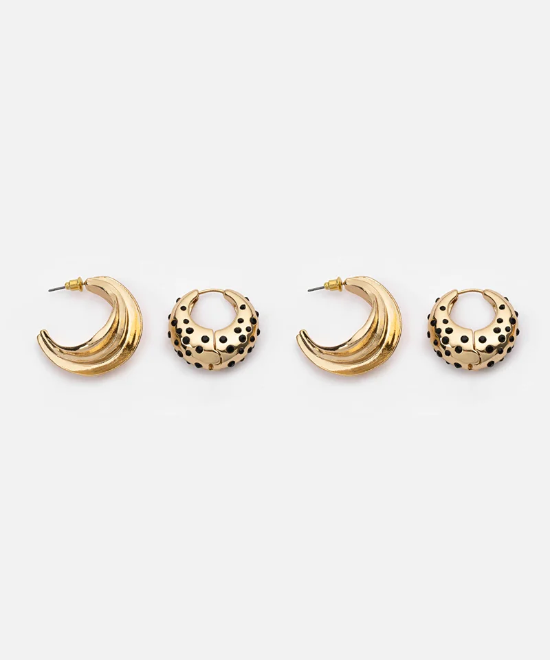 ابيكول Two Pairs of Earrings
